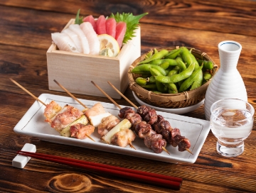 おつまみの焼き鳥