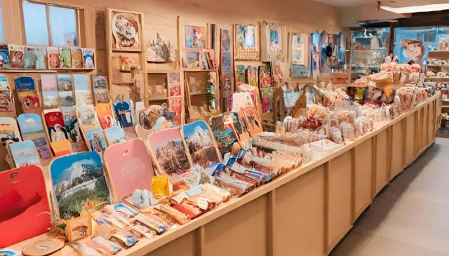 店頭に並んだ商品の写真