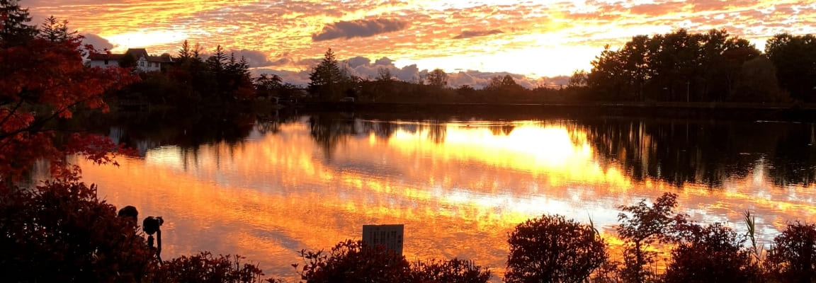 山麓駅から見下ろした諏訪の風景